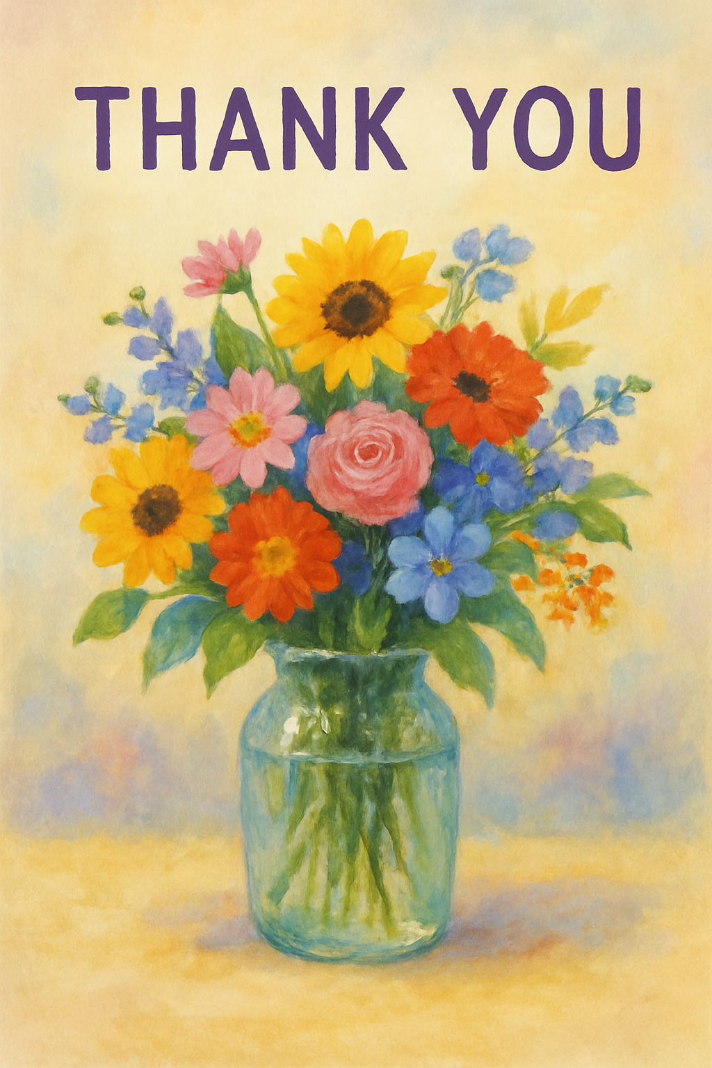 Thank You Flower Vase