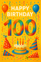 100th Birthday Cake